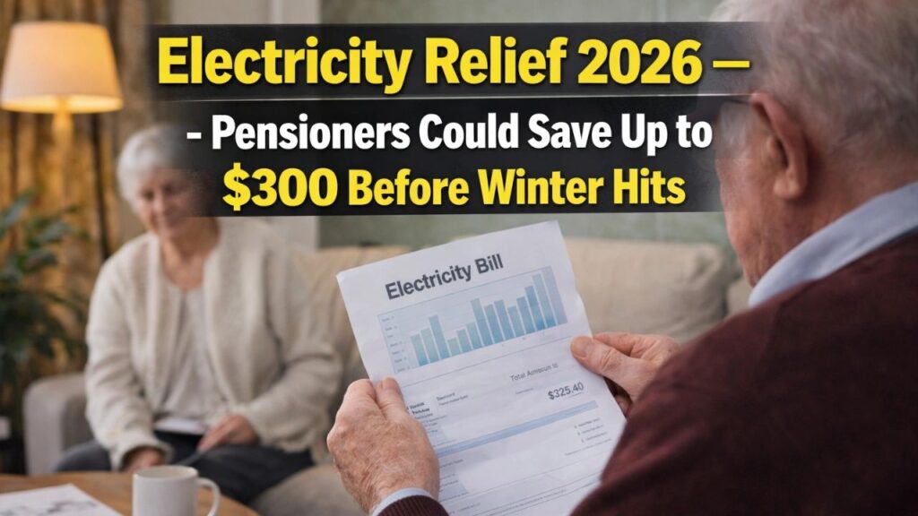 Electricity Relief 2026: How Pensioners Could Save Up to $300 Before Winter Energy Bills Rise